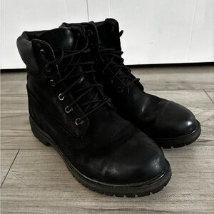 Womens Timberland Icon 6" black Nubuck Boots